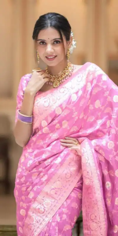 KPR 208 Baby Pink in Color Soft Lichi Silk Designer Work Saree . Available at ₹1399 only. Delivery 4-6 Working Days. Shop now. | Creative Sarees, Bollywood Sarees, Designer Sarees, Embroidered Sarees, Ethnic Saree, Modern Digital sarees, Party Wear Sarees, Sarees