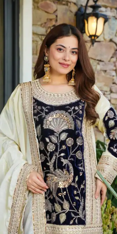 AD 221 Black in Glass Organza Silk. Lace Work & Embroidery Work Salwar Suit Affordable Price ₹2599. Delivery 4-6 Working Days. Shop now. | Casual Suits, Jump Suits, Creative suits, Designer Suits, Palazzo Suits, Party Wear Suits, Patiala Suits, Salwar suit, Straight Suits