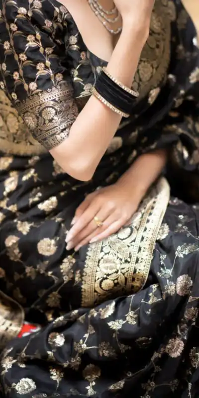 KPR 208 Black in Color Soft Lichi Silk Designer Work Saree . Available at ₹1399 only. Delivery 4-6 Working Days. Shop now. | Creative Sarees, Bollywood Sarees, Designer Sarees, Embroidered Sarees, Ethnic Saree, Modern Digital sarees, Party Wear Sarees, Sarees