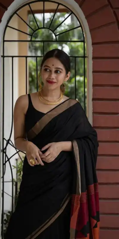 KPR 209 Black Soft Lilan Slab Saree with Lace Border & Lace Work. Now at just ₹1449. Delivery 4-6 Working Days. Shop now. | Creative Sarees, Bollywood Sarees, Designer Sarees, Embroidered Sarees, Ethnic Saree, Modern Digital sarees, Party Wear Sarees, Sarees