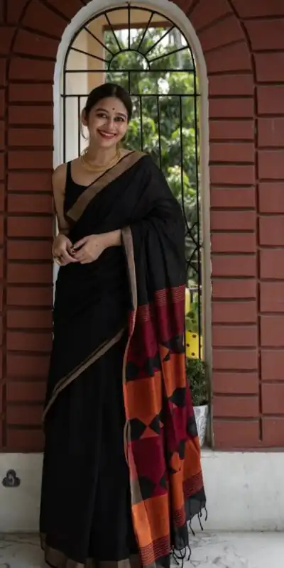 KPR 209 Black Soft Lilan Slab Saree with Lace Border & Lace Work. Now at just ₹1449. Delivery 4-6 Working Days. Shop now. | Creative Sarees, Bollywood Sarees, Designer Sarees, Embroidered Sarees, Ethnic Saree, Modern Digital sarees, Party Wear Sarees, Sarees