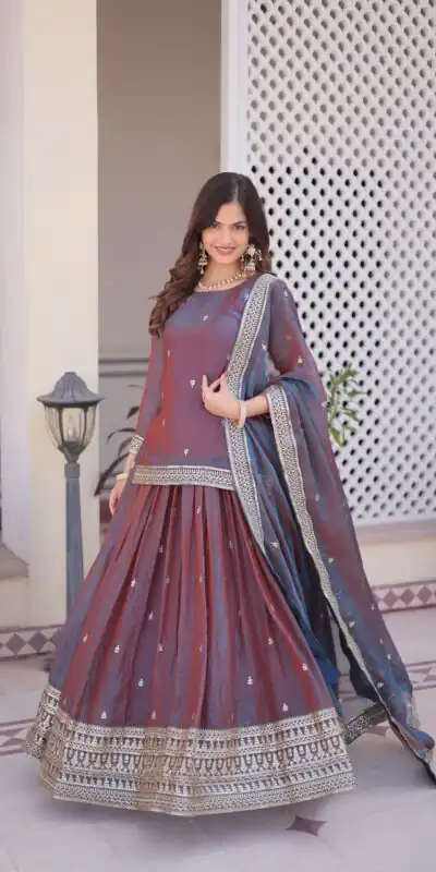 KA 5065 Blue Fendi Chiffon Lehenga Choli with Zari Work & Embroidery Work. Introductory Price ₹2599. Delivery 4-6 Working Days. Shop now. | Bollywood Lehenga, Creative Lehenga, Designer Lehenga, Embroidered Lehenga, Lehenga, Party Wear Lehenga