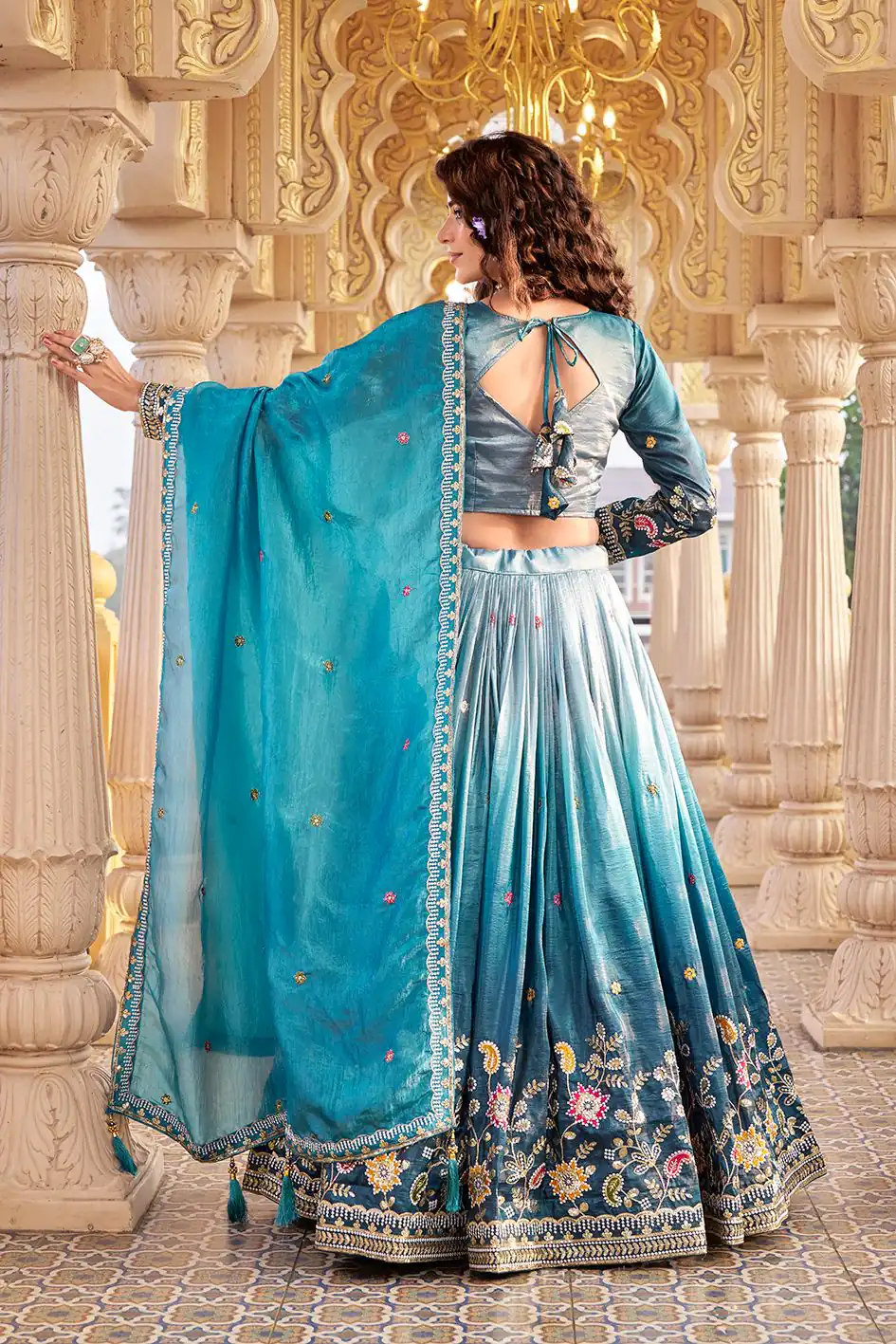 Ram 159 Blue Gold Crush Lehenga Choli Perfect for Wedding, Party, Ethnic Day, Karwa Chauth, Sangeet – . Special Price ₹2649. Delivery 4-6 Working Days. | Bollywood Lehenga, Creative Lehenga, Designer Lehenga, Embroidered Lehenga, Lehenga, Party Wear Lehenga