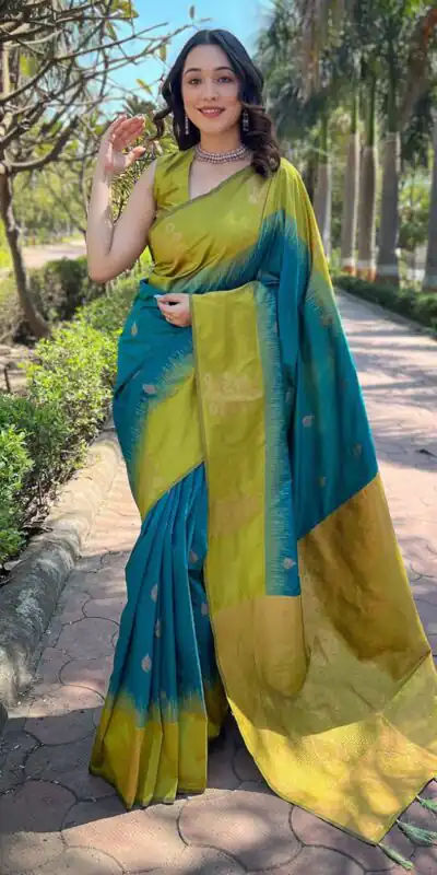 KPR 221 Blue Soft Lichi Silk Saree Perfect for Wedding, Party, Raksha Bandhan, Sangeet, Eid – . Get it for ₹1449. Delivery 4-6 Working Days. | Creative Sarees, Bollywood Sarees, Designer Sarees, Embroidered Sarees, Ethnic Saree, Modern Digital sarees, Party Wear Sarees, Sarees