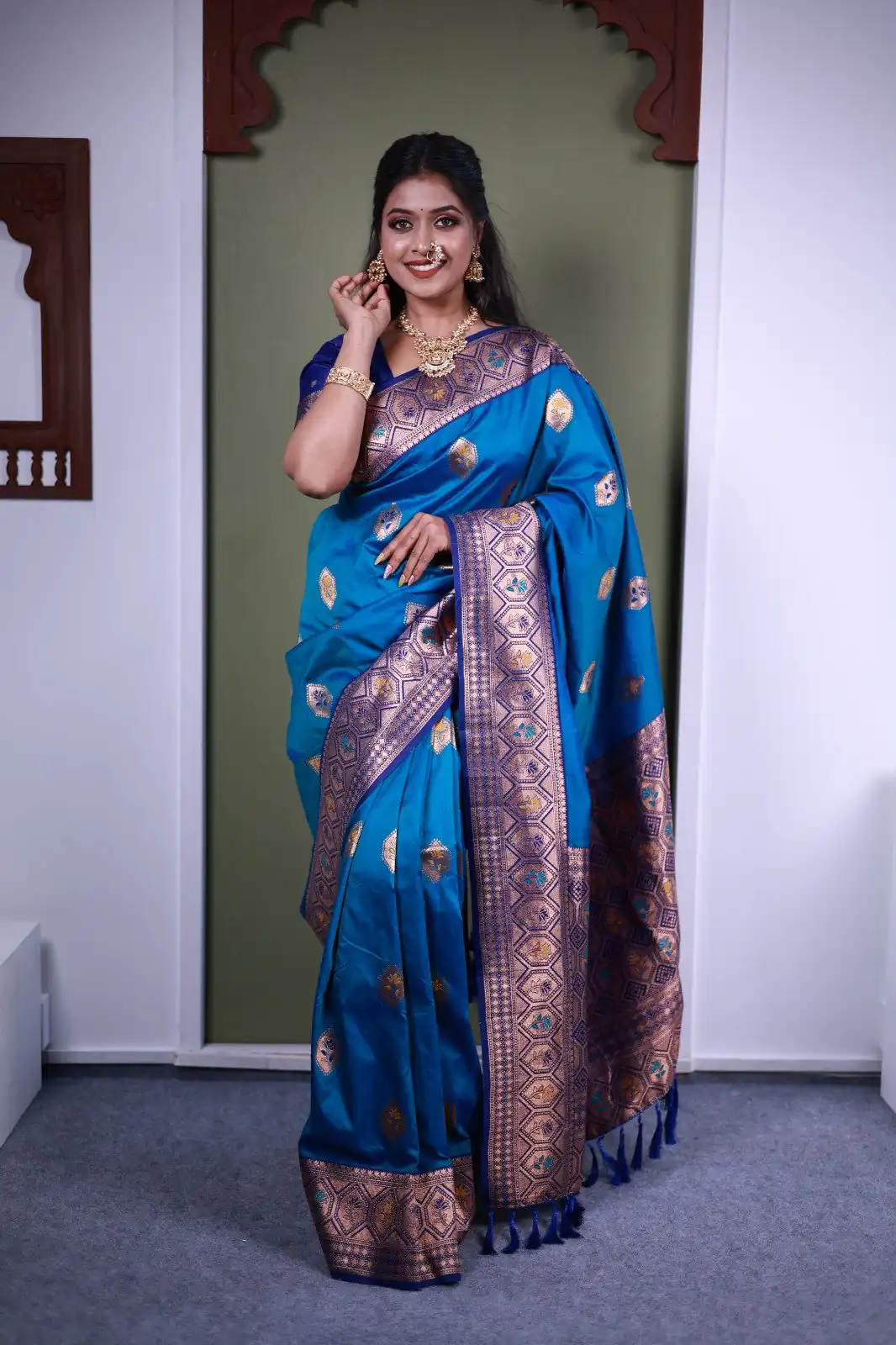 MB 22 Blue Soft Paithani Silk Saree with Zari Work & Lace Work. Affordable Price ₹2399. Delivery 4-6 Working Days. Shop now. | Creative Sarees, Bollywood Sarees, Designer Sarees, Embroidered Sarees, Ethnic Saree, Modern Digital sarees, Party Wear Sarees, Sarees