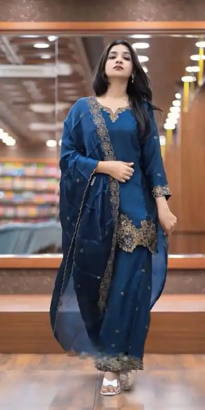 SR 1674 Blue in Zimmy Choo Silk Lace Work & Embroidery Work Salwar Suit . Affordable Price ₹1949. Delivery 4-6 Working Days. Shop now. | Casual Suits, Jump Suits, Tops & Bottoms, Track Suits, Trendy Wear, Creative suits, Designer Suits, Palazzo Suits, Party Wear Suits, Patiala Suits, Salwar suit, Straight Suits