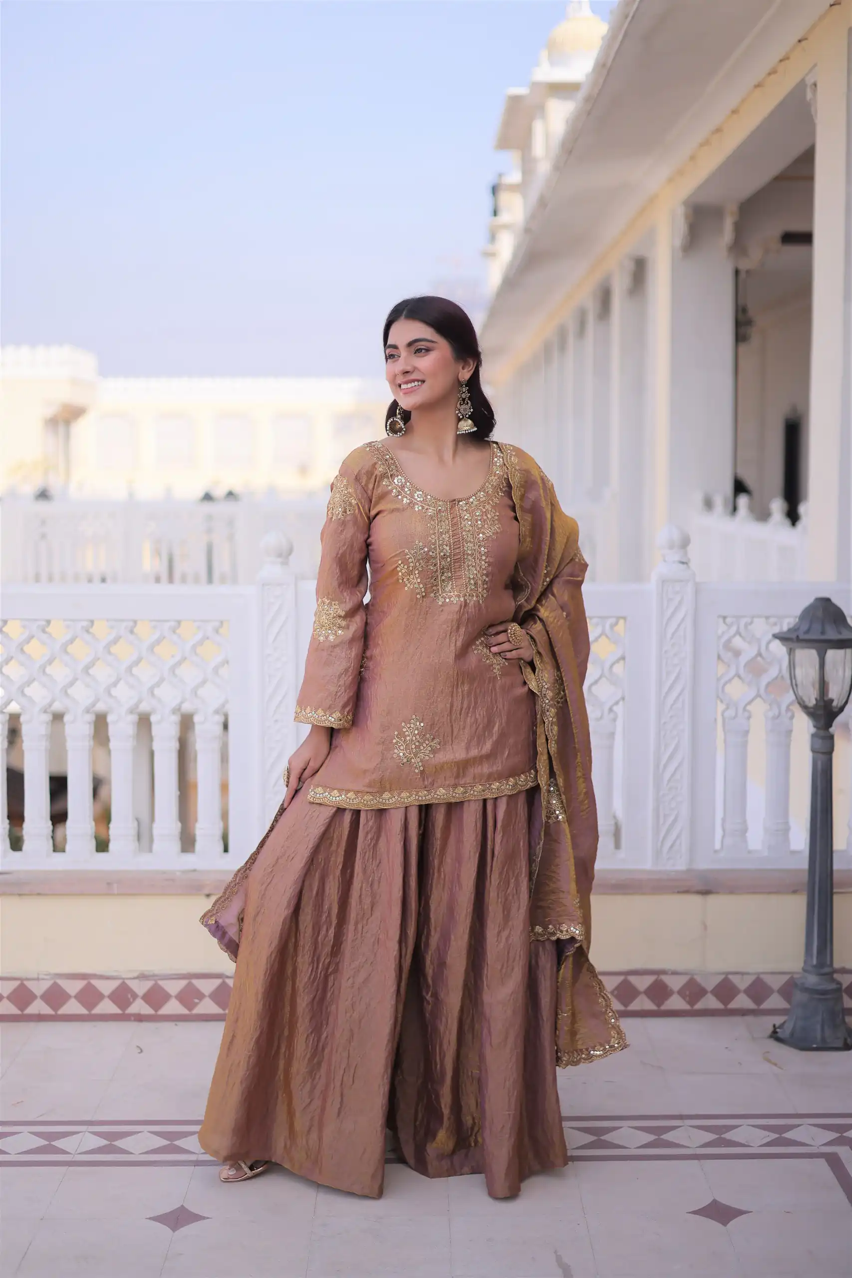 KA 1229 Brown Fendi Crush Salwar Suit Perfect for Wedding, Party, Onam, Temple Visit, Traditional Day – . Best Price ₹2399. Delivery 4-6 Working Days. | Casual Suits, Jump Suits, Creative suits, Designer Suits, Palazzo Suits, Party Wear Suits, Patiala Suits, Salwar suit, Straight Suits
