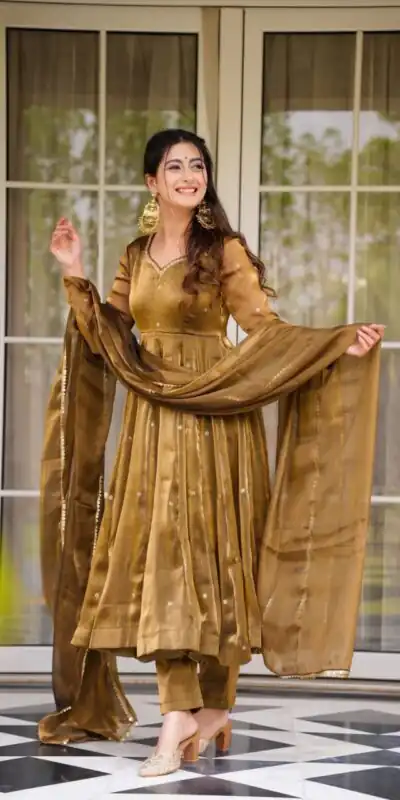 RTC 5897 Brown in Organza Silk Lace Border & Lace Work Salwar Suit . Grab it for ₹2099. Delivery 4-6 Working Days. Shop now. | Casual Suits, Jump Suits, Tops & Bottoms, Track Suits, Trendy Wear, Creative suits, Designer Suits, Palazzo Suits, Party Wear Suits, Patiala Suits, Salwar suit, Straight Suits