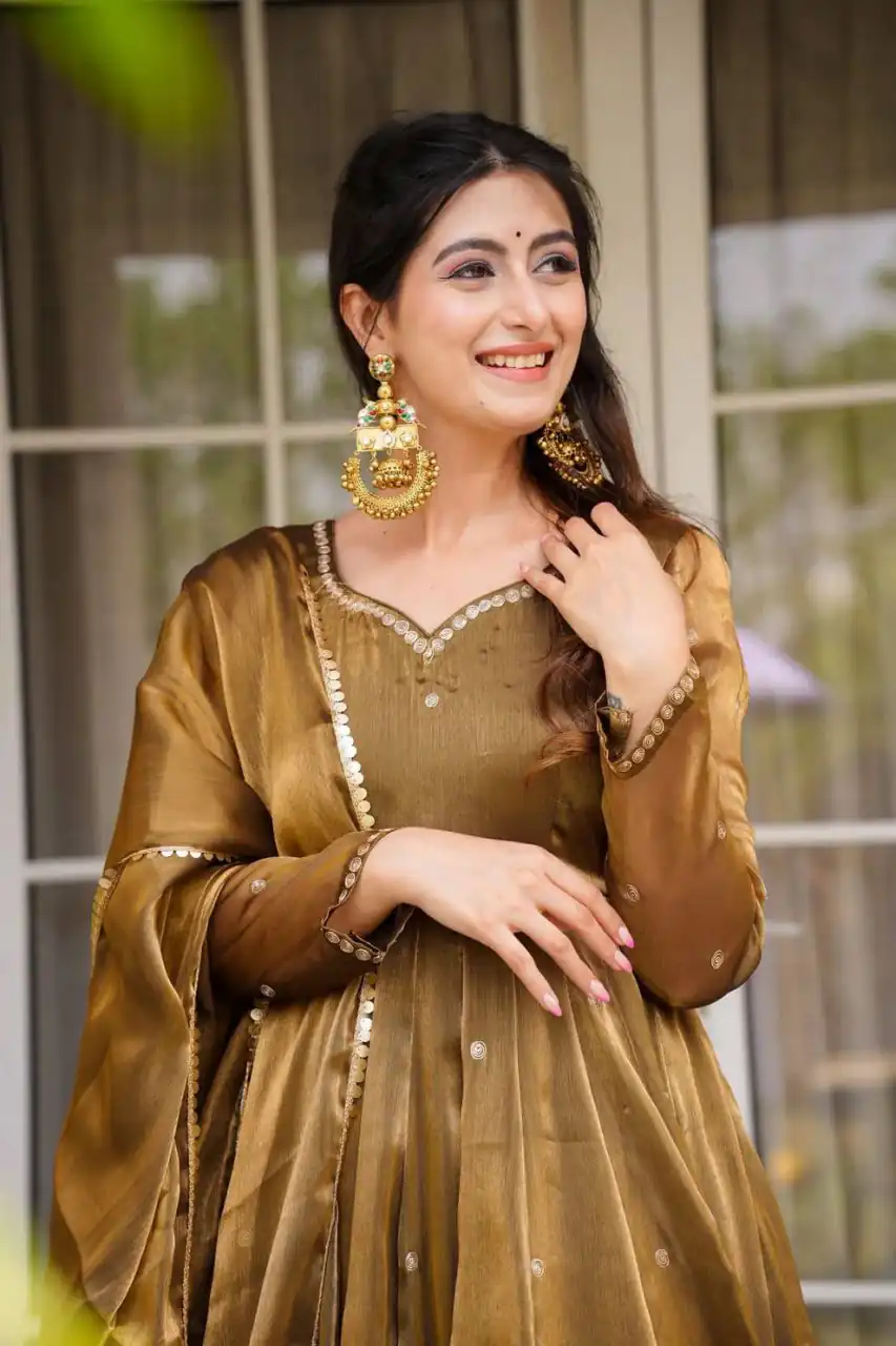 RTC 5897 Brown in Organza Silk Lace Border & Lace Work Salwar Suit . Grab it for ₹2099. Delivery 4-6 Working Days. Shop now. | Casual Suits, Jump Suits, Tops & Bottoms, Track Suits, Trendy Wear, Creative suits, Designer Suits, Palazzo Suits, Party Wear Suits, Patiala Suits, Salwar suit, Straight Suits