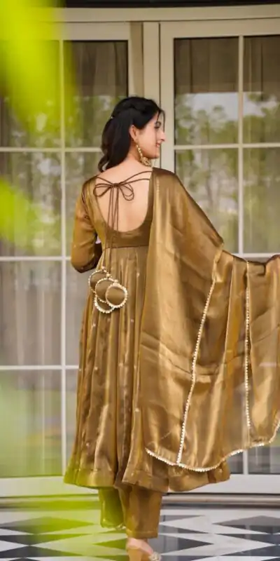 RTC 5897 Brown in Organza Silk Lace Border & Lace Work Salwar Suit . Grab it for ₹2099. Delivery 4-6 Working Days. Shop now. | Casual Suits, Jump Suits, Tops & Bottoms, Track Suits, Trendy Wear, Creative suits, Designer Suits, Palazzo Suits, Party Wear Suits, Patiala Suits, Salwar suit, Straight Suits