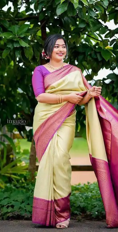 KPR 149 Cream in Soft Lichi Silk Lace Work & Lace Border Saree. Affordable Price ₹1449. Delivery 4-6 Working Days. Shop now. | Creative Sarees, Bollywood Sarees, Designer Sarees, Embroidered Sarees, Ethnic Saree, Modern Digital sarees, Party Wear Sarees, Sarees