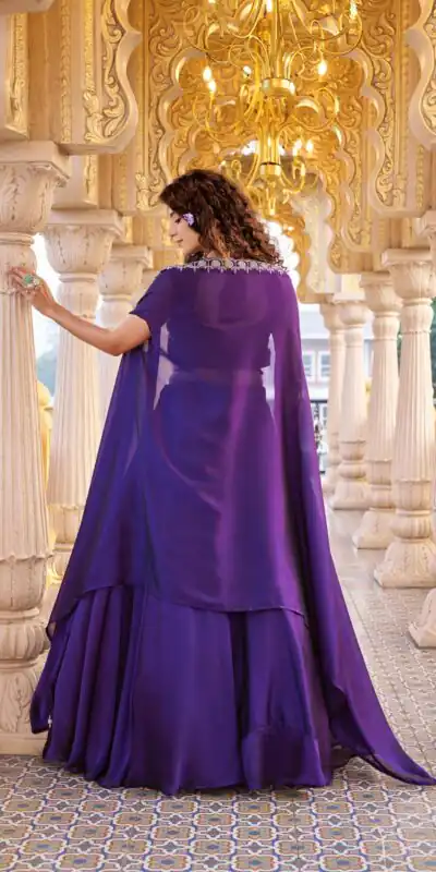 Ram 155 Dark Purple in Color Rangoli Silk Embroidery Work Lehenga Choli . Exclusive Offer ₹3249. Delivery 4-6 Working Days. Shop now. | Bollywood Lehenga, Creative Lehenga, Designer Lehenga, Embroidered Lehenga, Lehenga, Party Wear Lehenga