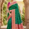 MB 18 Firozi in Color Meenakari Zari Work & Lace Work Saree work. Exclusive Offer ₹2399. Delivery 4-6 Working Days. Shop now. | Creative Sarees, Bollywood Sarees, Designer Sarees, Embroidered Sarees, Ethnic Saree, Modern Digital sarees, Party Wear Sarees, Sarees
