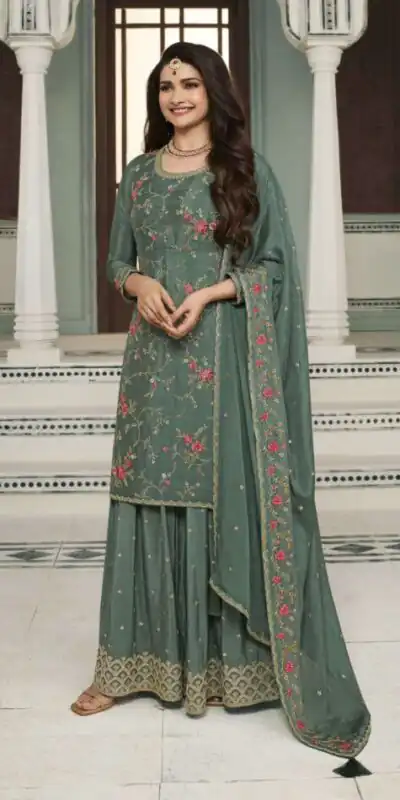 FC AVANTI 66301 Green Chinon Salwar Suit Perfect for Wedding, Party, Traditional Day, Durga Puja, Makar Sankranti – . Get it for ₹3049. Delivery 4-6 Wor | Casual Suits, Jump Suits, Creative suits, Designer Suits, Palazzo Suits, Party Wear Suits, Patiala Suits, Salwar suit, Straight Suits