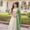 KA 5061 Green in Cosmos silk Embroidery Work & Zari Work Lehenga Choli . Get it for ₹2649. Delivery 4-6 Working Days. Shop now. | Bollywood Lehenga, Creative Lehenga, Designer Lehenga, Embroidered Lehenga, Lehenga, Party Wear Lehenga