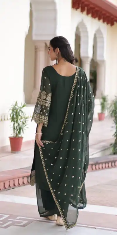 KA 1219 Green Faux Blooming Salwar SuitPerfect for Wedding, Party, Pongal, Baisakhi, Housewarming – . Now at just ₹2149. Delivery 4-6 Working Days. | Casual Suits, Jump Suits, Creative suits, Designer Suits, Palazzo Suits, Party Wear Suits, Patiala Suits, Salwar suit, Straight Suits