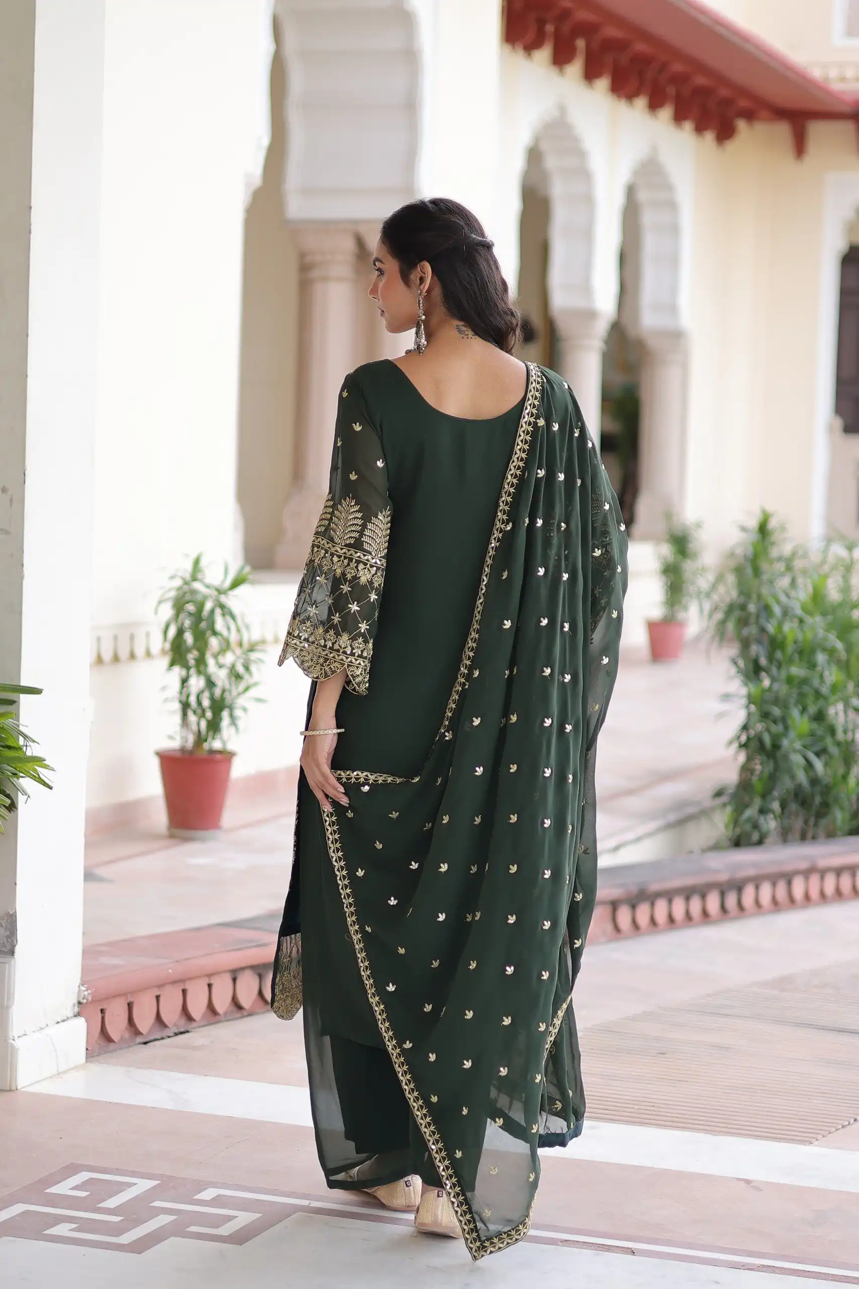 KA 1219 Green Faux Blooming Salwar SuitPerfect for Wedding, Party, Pongal, Baisakhi, Housewarming – . Now at just ₹2149. Delivery 4-6 Working Days. | Casual Suits, Jump Suits, Creative suits, Designer Suits, Palazzo Suits, Party Wear Suits, Patiala Suits, Salwar suit, Straight Suits