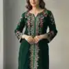 BE 426 Green Color Velvet Salwar Suit with Embroidery Work. Available at ₹1799 only. Delivery 4-6 Working Days. Shop now. | Casual Suits, Jump Suits, Tops & Bottoms, Track Suits, Trendy Wear, Creative suits, Designer Suits, Palazzo Suits, Party Wear Suits, Patiala Suits, Salwar suit, Straight Suits