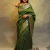 KPR 218 Green in Soft Lichi Silk Lace Border & Lace Work Saree . Exclusive Offer ₹1349. Delivery 4-6 Working Days. Shop now. | Creative Sarees, Bollywood Sarees, Designer Sarees, Embroidered Sarees, Ethnic Saree, Modern Digital sarees, Party Wear Sarees, Sarees
