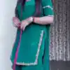 NF 1237 Green Natural Crap Salwar Suit Perfect for Wedding, Party, Sangeet, Karwa Chauth, Onam – . Festive Deal ₹1999. Delivery 4-6 Working Days. | Casual Suits, Jump Suits, Tops & Bottoms, Track Suits, Trendy Wear, Creative suits, Designer Suits, Palazzo Suits, Party Wear Suits, Patiala Suits, Salwar suit, Straight Suits