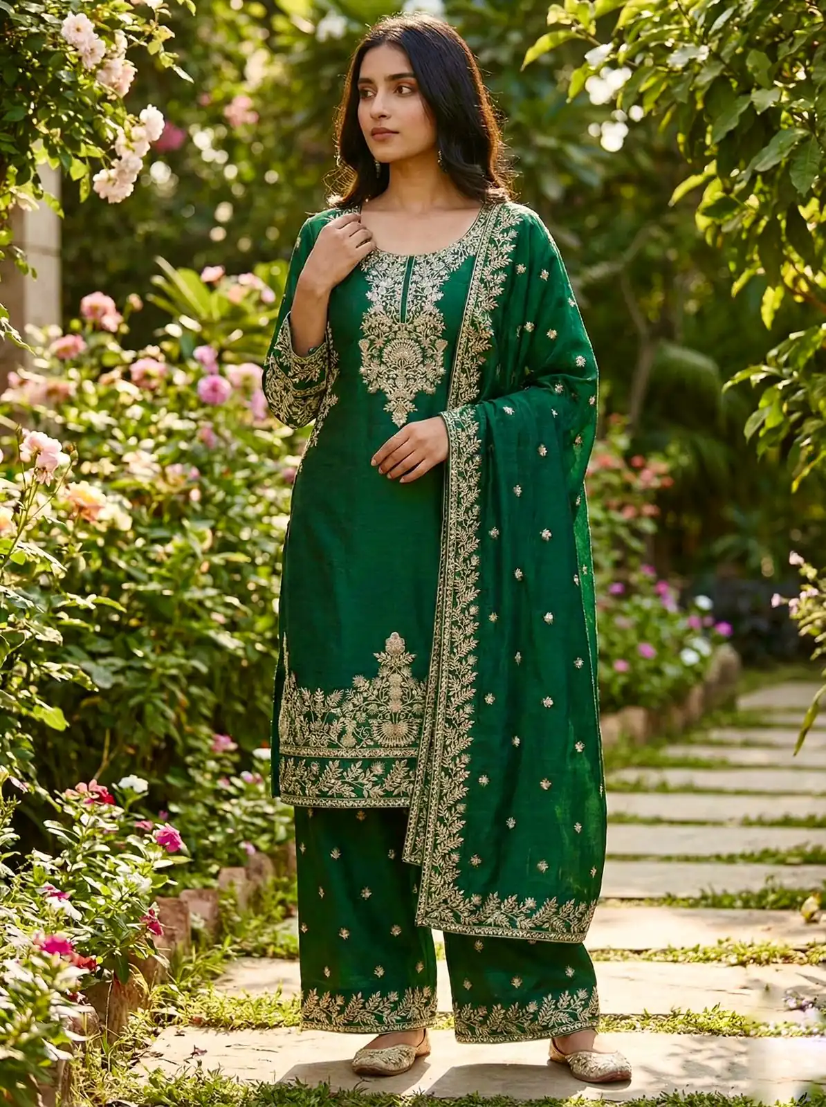 SRK 5316 Green Organza Silk Salwar Suit Perfect for Wedding, Party, Makar Sankranti, Eid, Durga Puja – . Affordable Price ₹2149. Delivery 4-6 Workin | Casual Suits, Jump Suits, Creative suits, Designer Suits, Palazzo Suits, Party Wear Suits, Patiala Suits, Salwar suit, Straight Suits