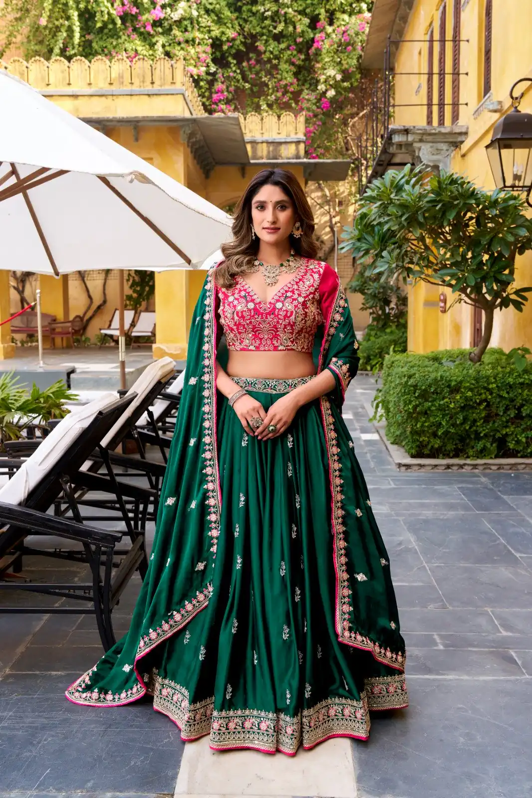 LNB 1449 Green in Silk Satin Embroidery Work & Sequins Work Lehenga Choli . Now at just ₹3749. Delivery 4-6 Working Days. Shop now. | Bollywood Lehenga, Creative Lehenga, Designer Lehenga, Embroidered Lehenga, Lehenga, Party Wear Lehenga