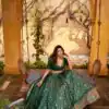 LNB 1201 Green Tasar Silk Lehenga Choli Perfect for Wedding, Party, Traditional Day, Sangeet, Housewarming – . Introductory Price ₹2499. Delivery 4- | Bollywood Lehenga, Creative Lehenga, Designer Lehenga, Embroidered Lehenga, Lehenga, Party Wear Lehenga