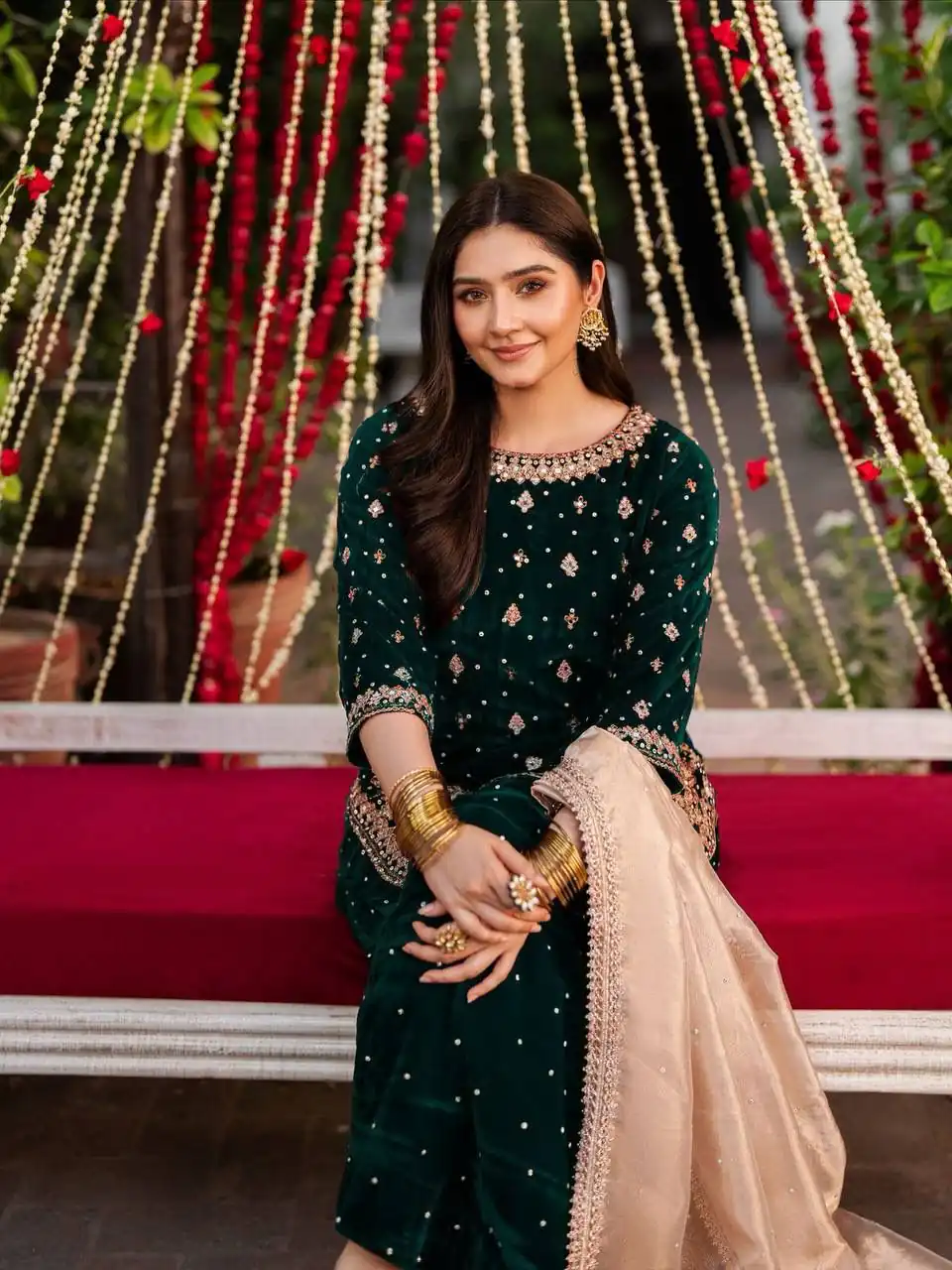 KF 1707 Green with Embroidery Work & Lace Work Viscose Velvet Salwar Suit . Introductory Price ₹2399. Delivery 4-6 Working Days. Shop now. | Casual Suits, Jump Suits, Creative suits, Designer Suits, Palazzo Suits, Party Wear Suits, Patiala Suits, Salwar suit, Straight Suits