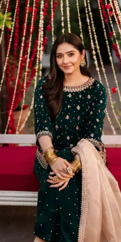 KF 1707 Green with Embroidery Work & Lace Work Viscose Velvet Salwar Suit . Introductory Price ₹2399. Delivery 4-6 Working Days. Shop now. | Casual Suits, Jump Suits, Creative suits, Designer Suits, Palazzo Suits, Party Wear Suits, Patiala Suits, Salwar suit, Straight Suits