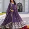 Ram 0153 Lavender in Fox Georgette. Embroidery Work Gown Wedding, Party, Festive, Events Get it for ₹2049. Delivery 4-6 Working Days. Shop now. | Bollywood Gowns, Creative Gowns, Designer Gowns, Embroidered Gowns, Gowns, Party Wear Gowns