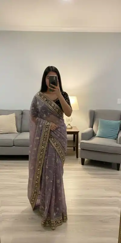 NC 5534 Lavender Moss Silk Saree Perfect for Wedding, Party, Ganesh Chaturthi, Karwa Chauth, Haldi – . Introductory Price ₹2049. Delivery 4-6 Working Days. | Creative Sarees, Bollywood Sarees, Designer Sarees, Embroidered Sarees, Ethnic Saree, Modern Digital sarees, Party Wear Sarees, Sarees