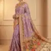 MS 547 Lavender with Lace Work & Zari Work. Soft Pashmina Saree Exclusive Offer ₹2999. Delivery 4-6 Working Days. Shop now. | Creative Sarees, Bollywood Sarees, Designer Sarees, Embroidered Sarees, Ethnic Saree, Modern Digital sarees, Party Wear Sarees, Sarees