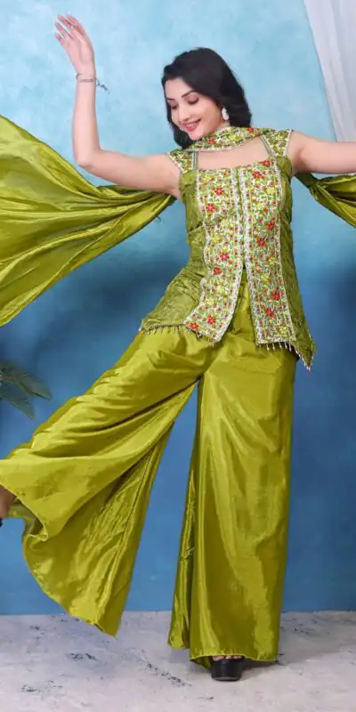 BB 16 Lime Yellow Chinon Salwar Suit Perfect for Wedding, Party, Baby Shower, Sangeet, Family Gatherings – . Grab it for ₹2099. Delivery 4-6 Wor | Casual Suits, Jump Suits, Creative suits, Designer Suits, Palazzo Suits, Party Wear Suits, Patiala Suits, Salwar suit, Straight Suits