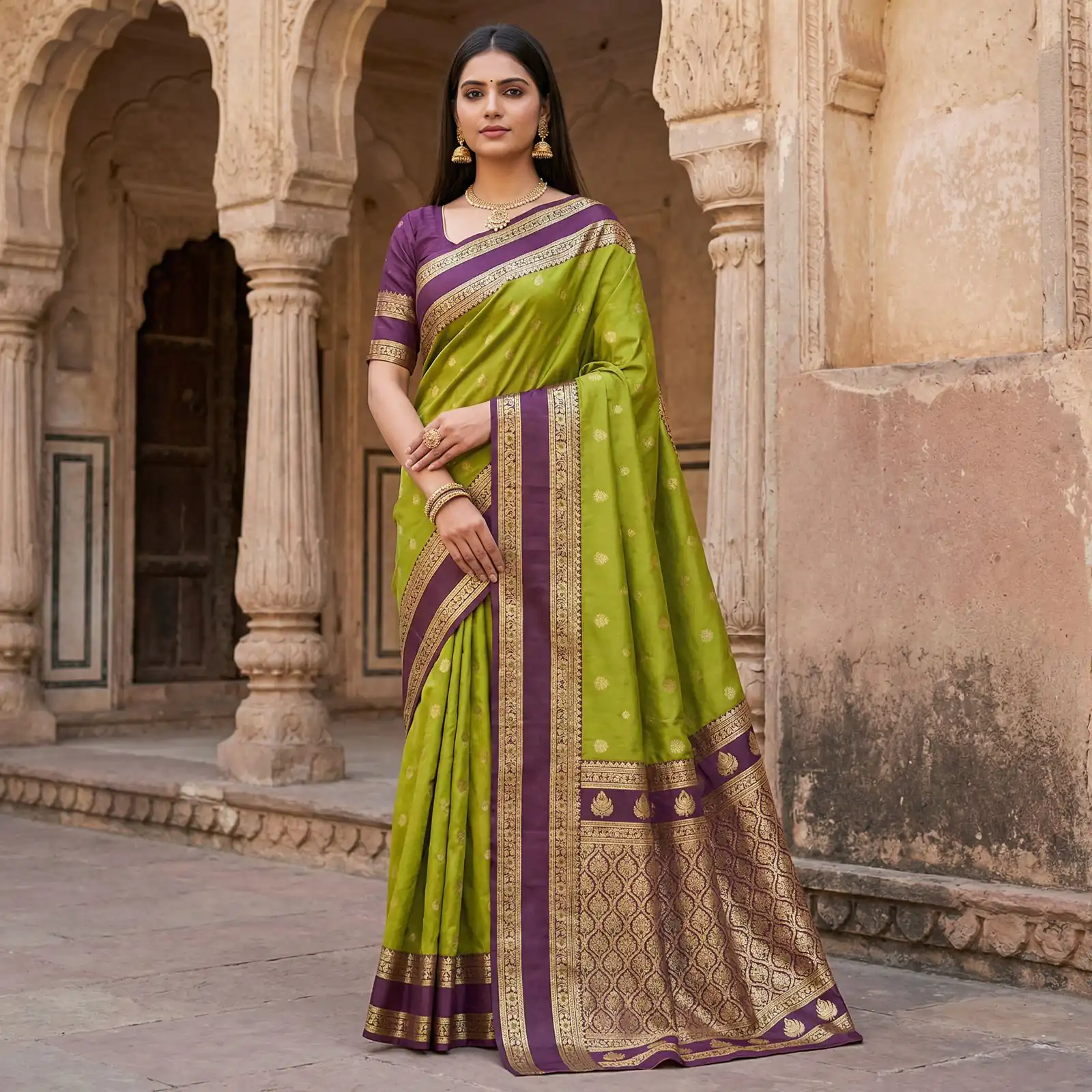 MB 3324 Mahendi in Color Banarasi Silk Zari Work & Lace Work Saree . Now at just ₹1949. Delivery 4-6 Working Days. Shop now. | Creative Sarees, Bollywood Sarees, Designer Sarees, Embroidered Sarees, Ethnic Saree, Modern Digital sarees, Party Wear Sarees, Sarees
