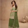 FC 7518 Mahendi Chinon Salwar Suit Perfect for Wedding, Party, Diwali, Durga Puja, Temple Visit – . Festive Deal ₹3099. Delivery 4-6 Working Days. | Casual Suits, Jump Suits, Tops & Bottoms, Track Suits, Trendy Wear, Creative suits, Designer Suits, Palazzo Suits, Party Wear Suits, Patiala Suits, Salwar suit, Straight Suits
