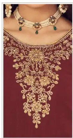 DS 1121 Maroon Georgette Salwar Suit with Stone Work. Get it for ₹1999. Wedding, Party, Festive, Events, Delivery 4-6 Working Days. Shop now. | Casual Suits, Jump Suits, Tops & Bottoms, Track Suits, Trendy Wear, Creative suits, Designer Suits, Palazzo Suits, Party Wear Suits, Patiala Suits, Salwar suit, Straight Suits