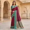 MB 187 Maroon in Soft Banarasi Zari Work & Lace Work Saree . Available at ₹2049 only. Delivery 4-6 Working Days. Shop now. | Creative Sarees, Bollywood Sarees, Designer Sarees, Embroidered Sarees, Ethnic Saree, Modern Digital sarees, Party Wear Sarees, Sarees