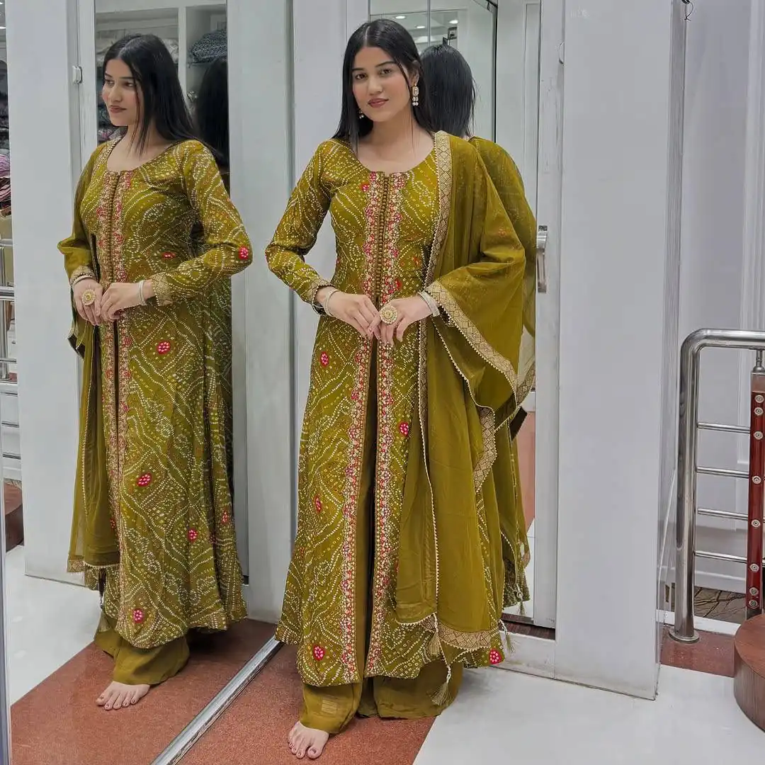ST 201 Mustered Faux Georgette Salwar Suit with Sequins Work & Embroidery Work. Introductory Price ₹2099. Delivery 4-6 Working Days. Shop now. | Casual Suits, Jump Suits, Creative suits, Designer Suits, Palazzo Suits, Party Wear Suits, Patiala Suits, Salwar suit, Straight Suits