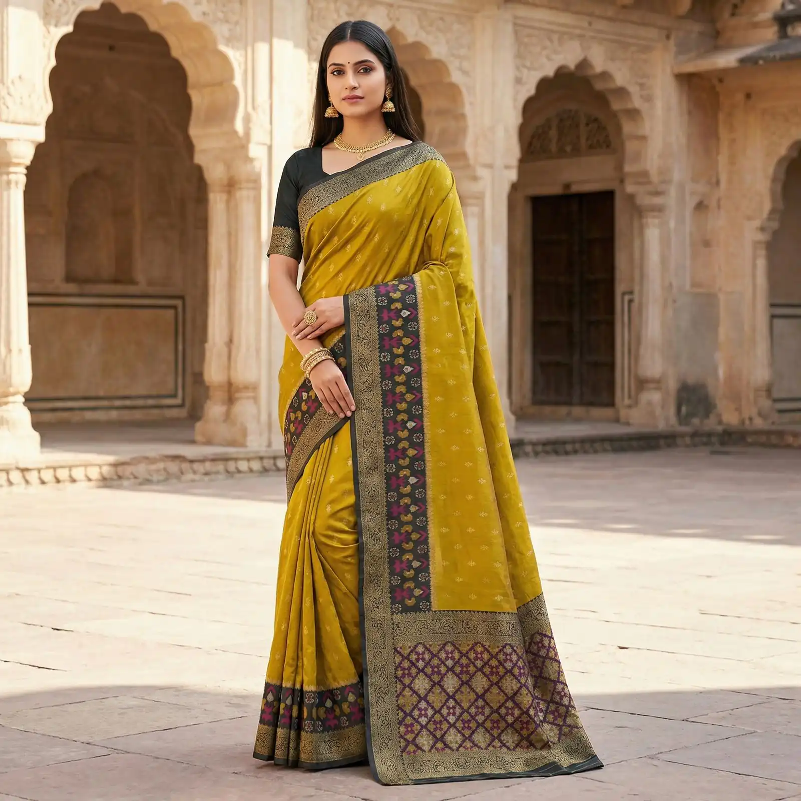 MB 6140 Mustered in Color Pochampalli Silk Lace Work & Zari Work Saree . Get it for ₹2049. Delivery 4-6 Working Days. Shop now. | Creative Sarees, Bollywood Sarees, Designer Sarees, Embroidered Sarees, Ethnic Saree, Modern Digital sarees, Party Wear Sarees, Sarees