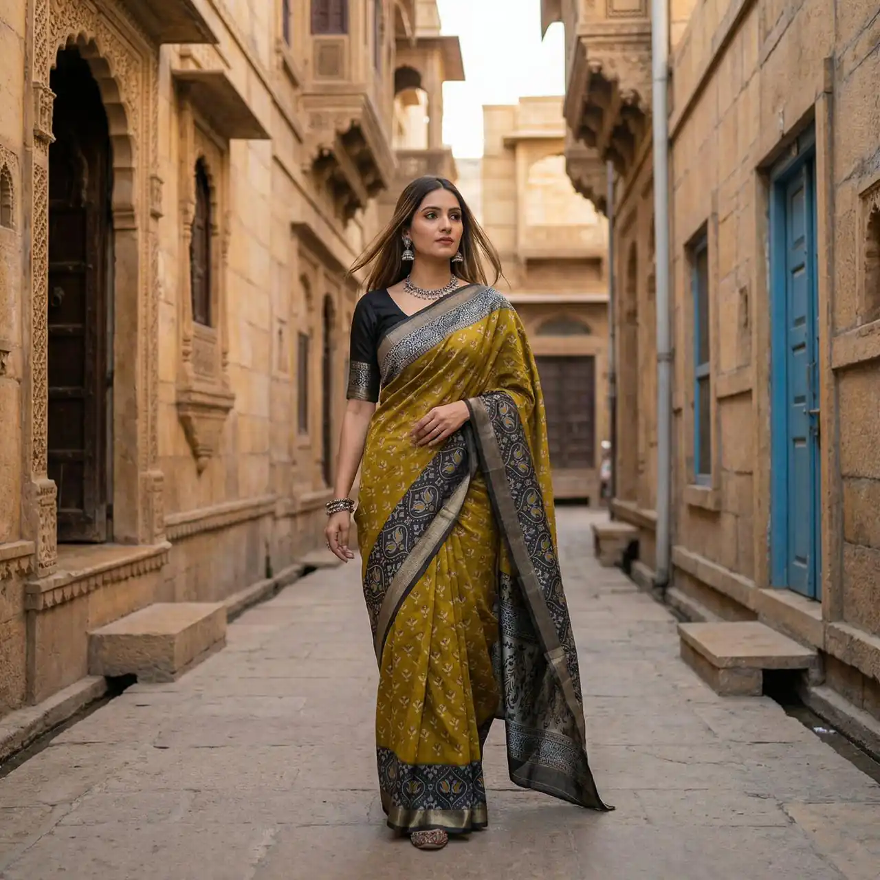MB 6135 Mustered Color Pochampalli Silk Zari Woven Work Saree t. Grab it for ₹2049. Delivery 4-6 Working Days .Online Shop now. | Creative Sarees, Bollywood Sarees, Designer Sarees, Embroidered Sarees, Ethnic Saree, Modern Digital sarees, Party Wear Sarees, Sarees