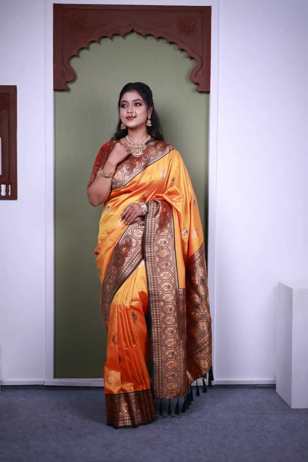 MB 22 Mustered Soft Paithani Silk Saree with Zari Work & Lace Work. Affordable Price ₹2399. Delivery 4-6 Working Days. Shop now. | Creative Sarees, Bollywood Sarees, Designer Sarees, Embroidered Sarees, Ethnic Saree, Modern Digital sarees, Party Wear Sarees, Sarees