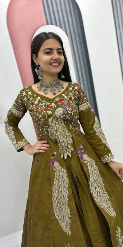 PC 528 Mustered Vichitra Sequence Work Lehenga Choli Designer Work. Grab it for ₹2649. Delivery 4-6 Working Days. Shop now. | Bollywood Lehenga, Creative Lehenga, Designer Lehenga, Embroidered Lehenga, Lehenga, Party Wear Lehenga