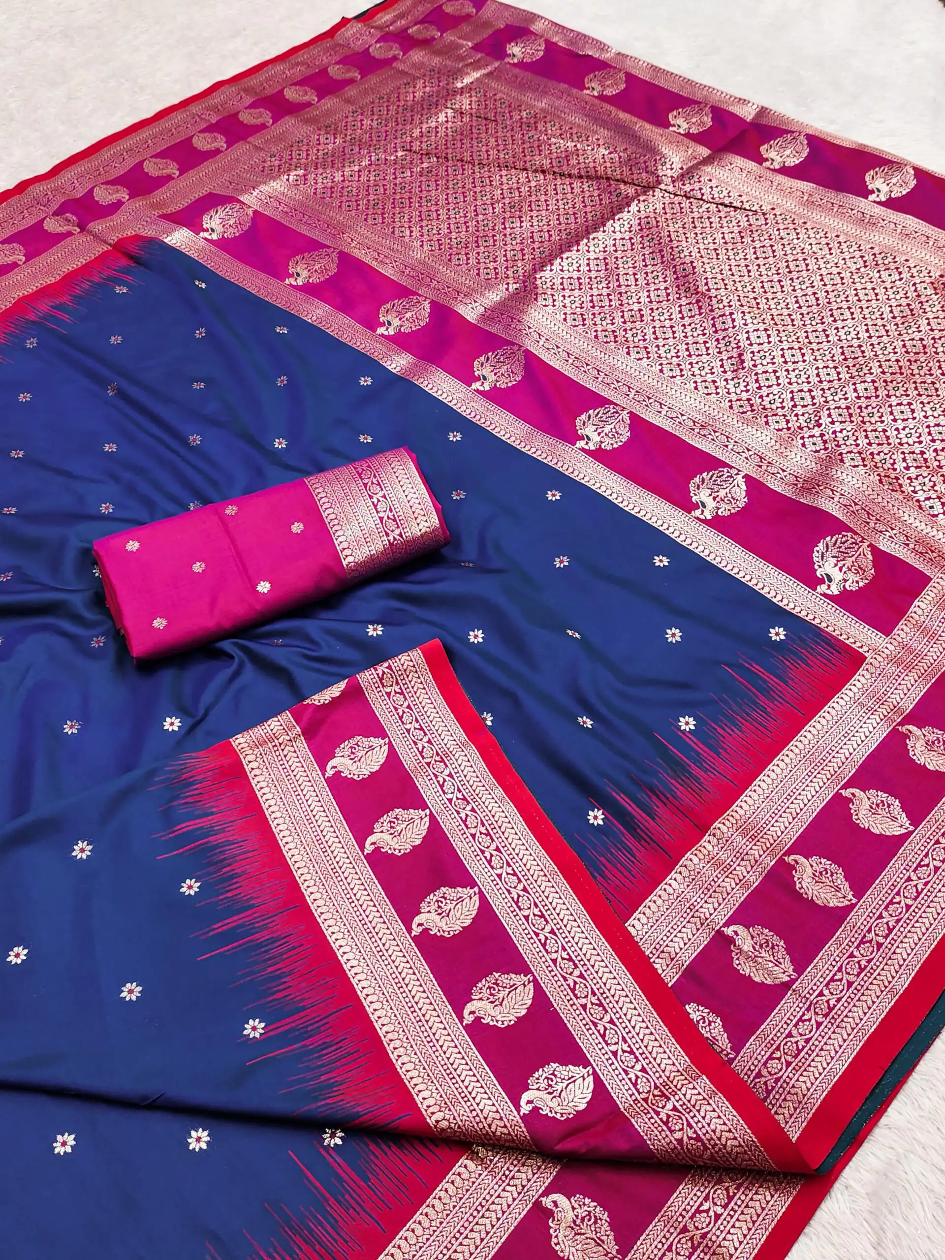 MB 188 Navy Blue in Banarasi Silk Zari Work & Lace Work Saree .Wedding, Party, Festive, Events, Now at just ₹2049. Delivery 4-6 Working Days. Shop now. | Creative Sarees, Bollywood Sarees, Designer Sarees, Embroidered Sarees, Ethnic Saree, Modern Digital sarees, Party Wear Sarees, Sarees