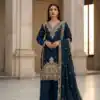 BE 444 Navy Blue Color Organza Silk Salwar Suit with Embroidery Work. Special Price ₹2099. Delivery 4-6 Working Days. Shop now. | Casual Suits, Jump Suits, Creative suits, Designer Suits, Palazzo Suits, Party Wear Suits, Patiala Suits, Salwar suit, Straight Suits