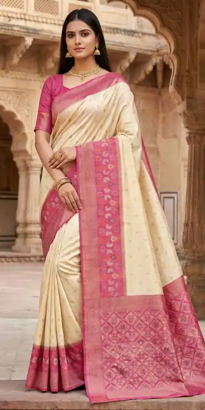 MB 6140 Off White in Color Pochampalli Silk Lace Work & Zari Work Saree . Get it for ₹2049. Delivery 4-6 Working Days. Shop now. | Creative Sarees, Bollywood Sarees, Designer Sarees, Embroidered Sarees, Ethnic Saree, Modern Digital sarees, Party Wear Sarees, Sarees