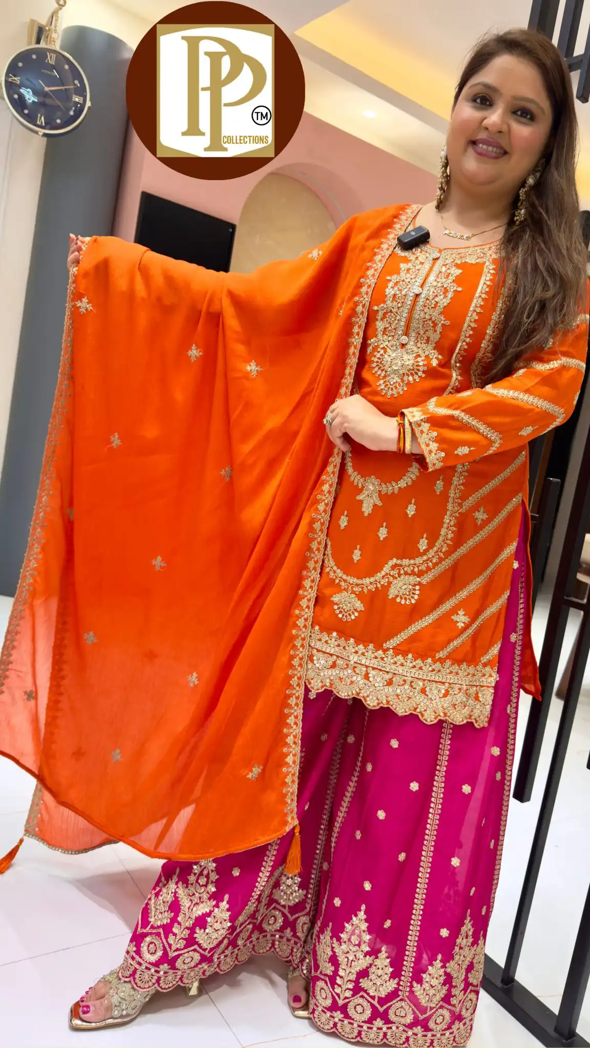 ND 5033 Orange Chinon Silk Salwar Suit with Embroidery Work & Lace Work. Affordable Price ₹2149. Delivery 4-6 Working Days. Shop now. | Casual Suits, Jump Suits, Creative suits, Designer Suits, Palazzo Suits, Party Wear Suits, Patiala Suits, Salwar suit, Straight Suits