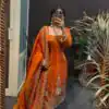 RTC 5970 Orange Fendy Silk Salwar Suit with Cut Work & Lace Work. Exclusive Offer ₹2399. Delivery 4-6 Working Days. Shop now. | Casual Suits, Jump Suits, Creative suits, Designer Suits, Palazzo Suits, Party Wear Suits, Patiala Suits, Salwar suit, Straight Suits