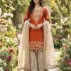 SR 1694 Orange Organza Silk Salwar Suit with Embroidery Work & Lace Work. Exclusive Offer ₹1999. Delivery 4-6 Working Days. Shop now. | Casual Suits, Jump Suits, Creative suits, Designer Suits, Palazzo Suits, Party Wear Suits, Patiala Suits, Salwar suit, Straight Suits