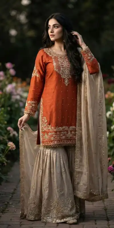 SR 1694 Orange Organza Silk Salwar Suit with Embroidery Work & Lace Work. Exclusive Offer ₹1999. Delivery 4-6 Working Days. Shop now. | Casual Suits, Jump Suits, Creative suits, Designer Suits, Palazzo Suits, Party Wear Suits, Patiala Suits, Salwar suit, Straight Suits