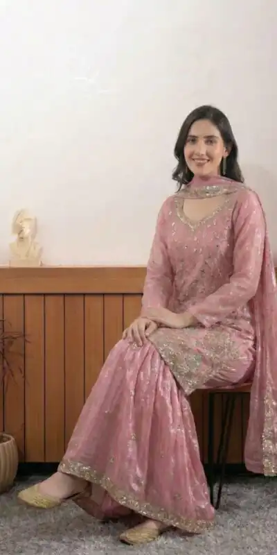 BE 440 Peach Fendy Salwar Suit With Embroidery Work & Bead Work. Exclusive Offer ₹2399. Delivery 4-6 Working Days. Shop now. | Casual Suits, Jump Suits, Creative suits, Designer Suits, Palazzo Suits, Party Wear Suits, Patiala Suits, Salwar suit, Straight Suits